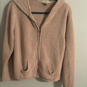 CozyChic Zip-Up Hoodie - Beige